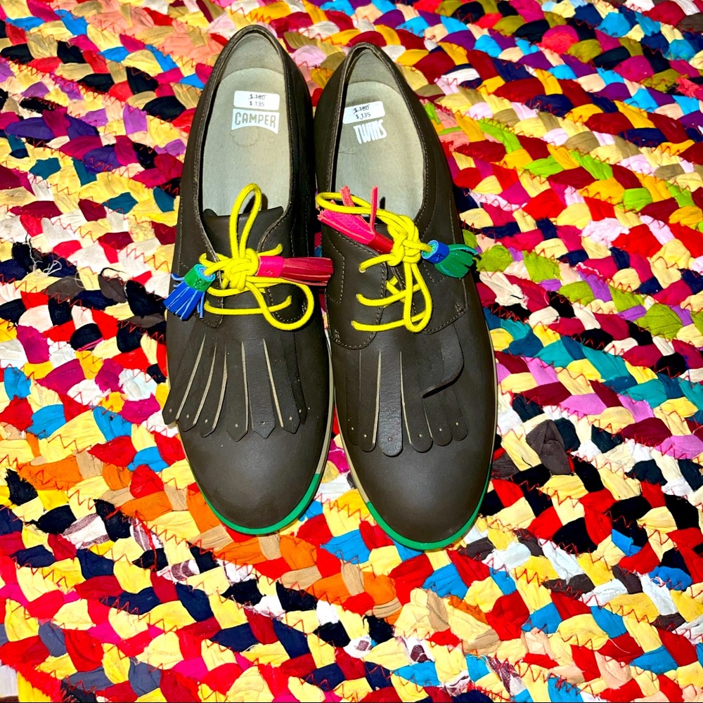 Adorable Camper Fringe Loafers like new!